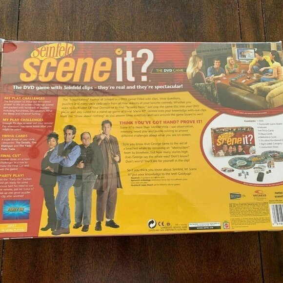 - Mattel Seinfeld Scene It DVD Game New in Sealed Package - Picture 2 of 3